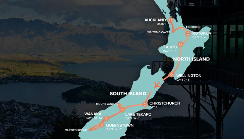 New Zealand Intro Adventure Map
